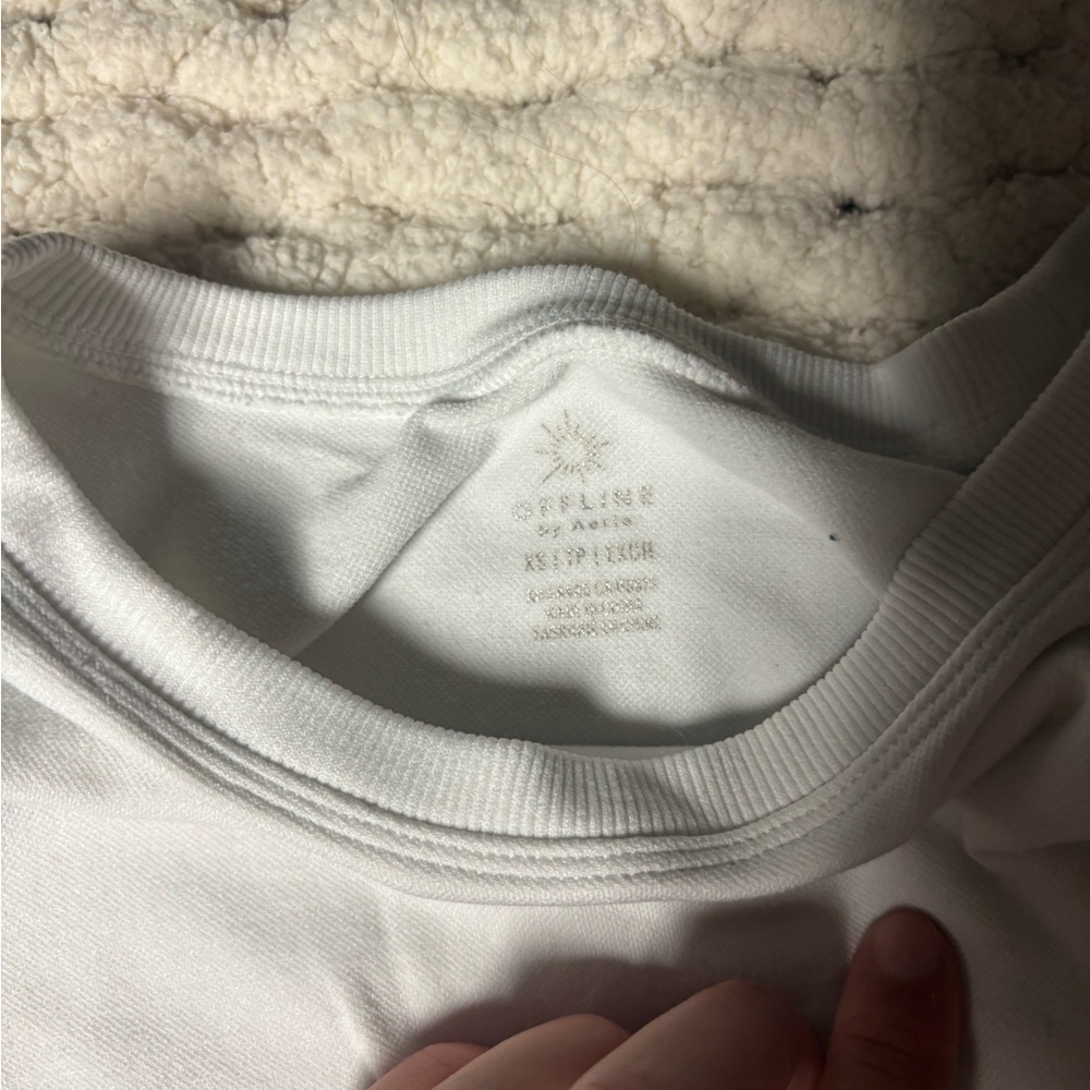 Aerie Classic White Sweatshirt